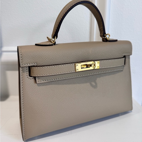 21CM Classic Epsom Top Handle Mini Bag - Oat - Picture 1 of 8